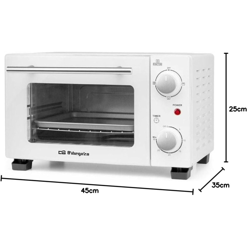 Mini horno tostador Orbegozo HO975,... Mini horno tostador Orbegozo HO975,...