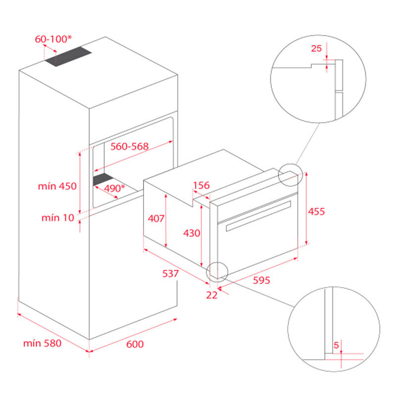 Horno MF indep. Compacto Teka HBC5350...