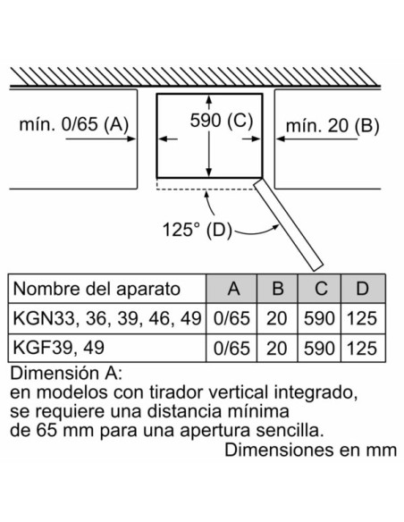Combi NF Bosch KGN36VLDB, Táctico