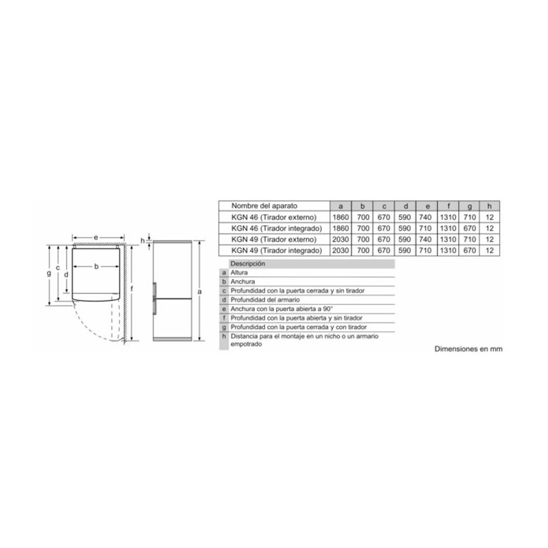 Combi NF Bosch KGN493WDA