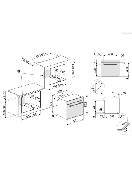 Horno MF Smeg SF6101TB3