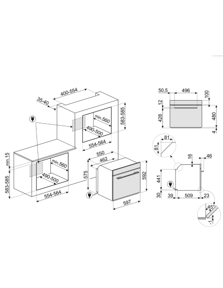 Horno MF pirolitico Smeg SFP6101TB3