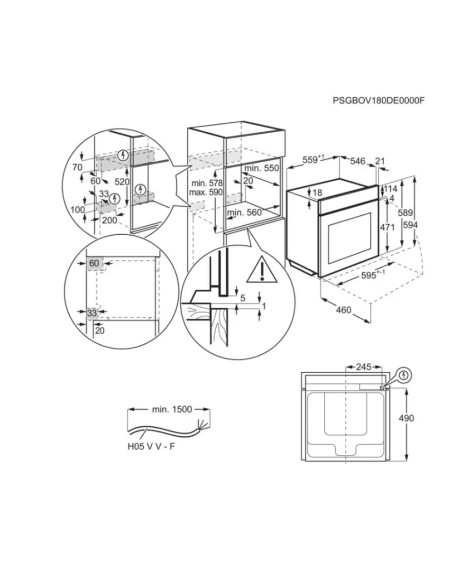 Horno MF pirolitico indep. Aeg TA5PB531AB