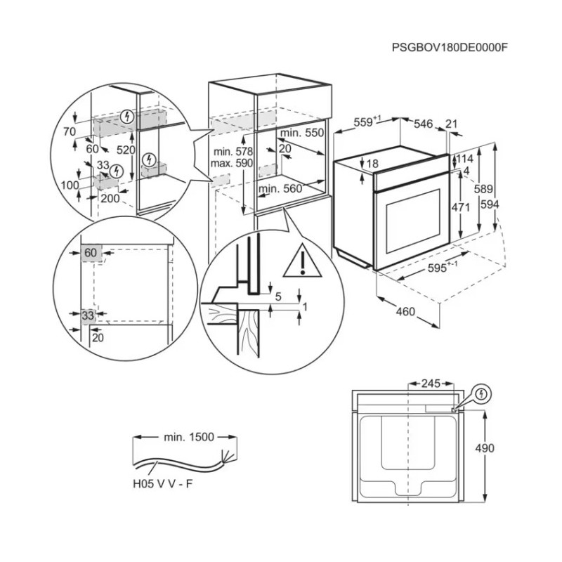Horno MF pirolitico indep. Aeg...