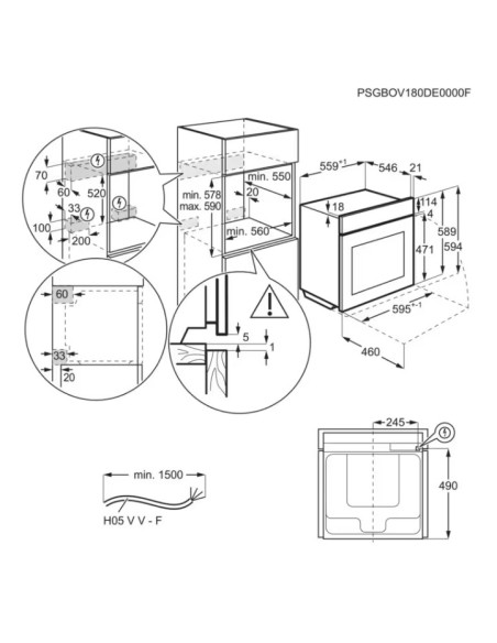 Horno MF pirolitico indep. Aeg TE8PB731AT