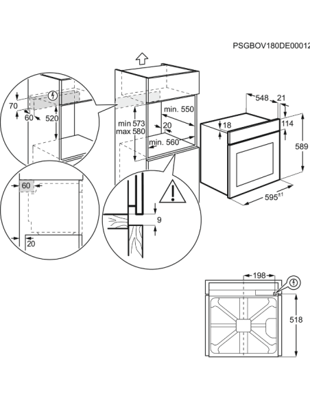 Horno MF pirolitico indep. Aeg TU5PB41FSK