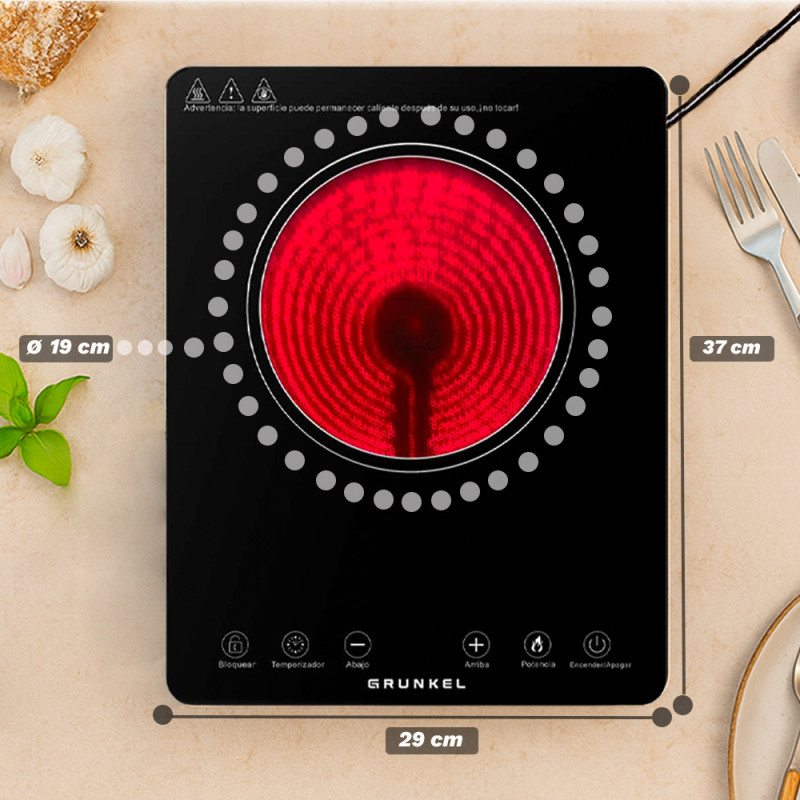 VITROCERAMICA PORTATIL GRUNKEL... VITROCERAMICA PORTATIL GRUNKEL...