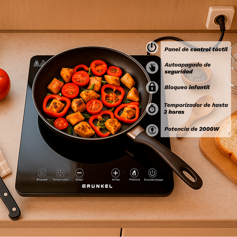 VITROCERAMICA PORTATIL GRUNKEL... VITROCERAMICA PORTATIL GRUNKEL...