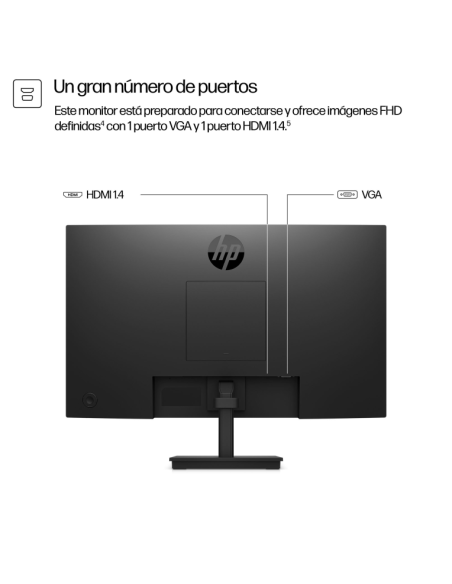 HP Series 3 Pro 23.8 inch FHD Monitor - 324pv pantalla para PC 60,5 cm (23.8) 1920 x 1080 Pixeles Full HD LCD Negr