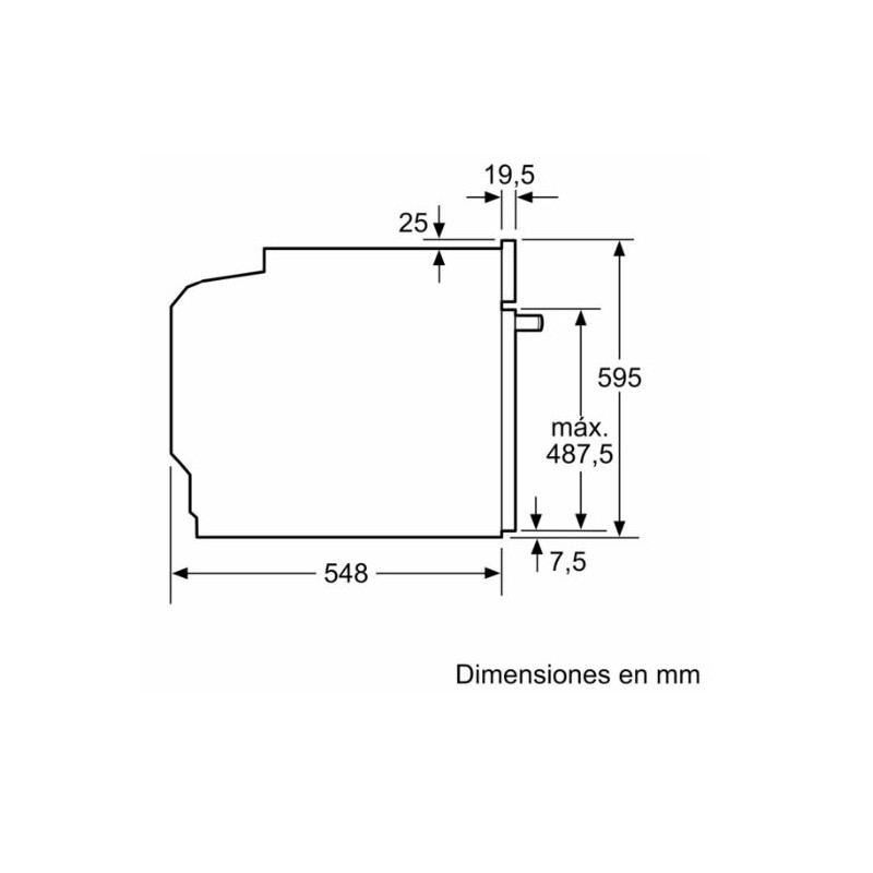Horno MF indep. Bosch HBG536EW4 Horno MF indep. Bosch HBG536EW4