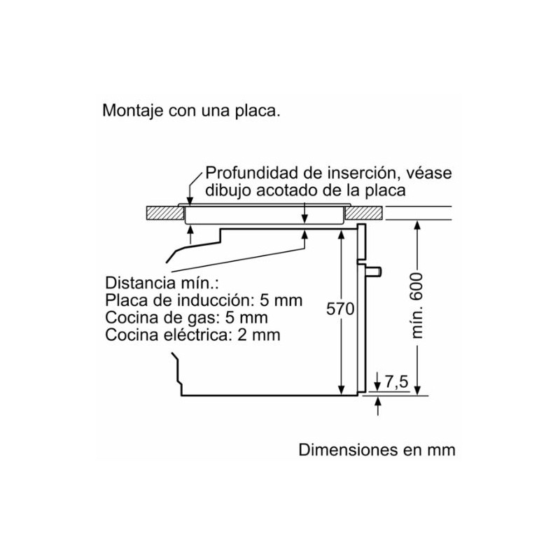 Horno MF indep. Bosch HBG536EW4 Horno MF indep. Bosch HBG536EW4