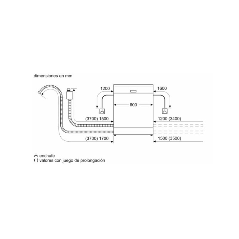 Lavavajillas 60 Balay 3VS5032IP, Amigo