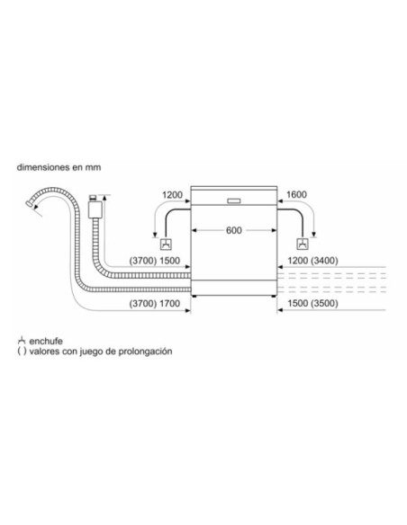 Lavavajillas 60 Balay 3VS5032IP, Amigo