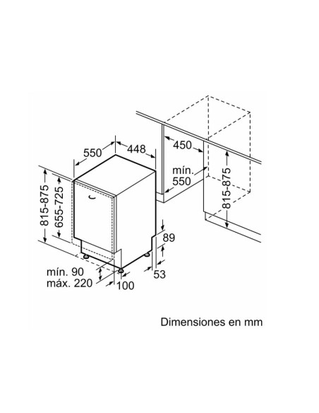 Lavavajillas 45 INT Bosch SPV4EMX17E