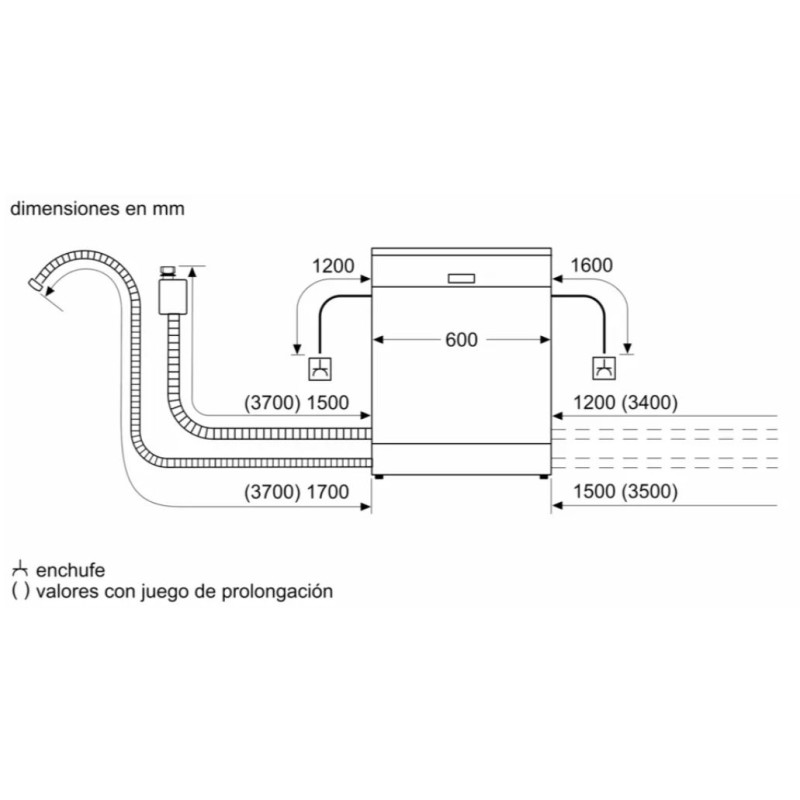 Lavavajillas 60 Balay 3VS5032BP, Amigo