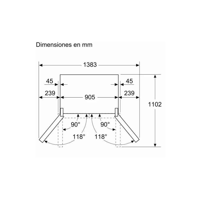 Frigorifico side by side Bosch KFI96APEA