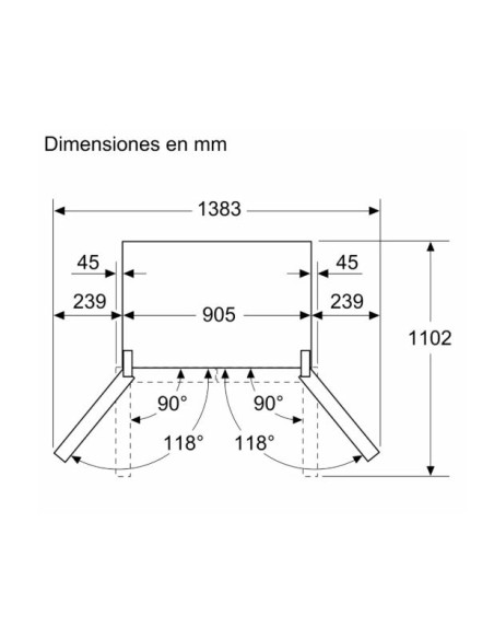 Frigorifico side by side Bosch KFI96APEA