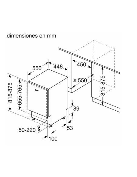 Lavavajillas 45 INT Bosch SPH4EKX17E