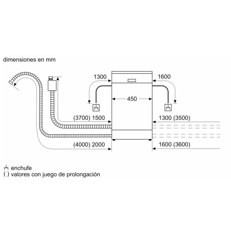 Lavavajillas 45 INT Bosch SPH4EKX17E Lavavajillas 45 INT Bosch SPH4EKX17E
