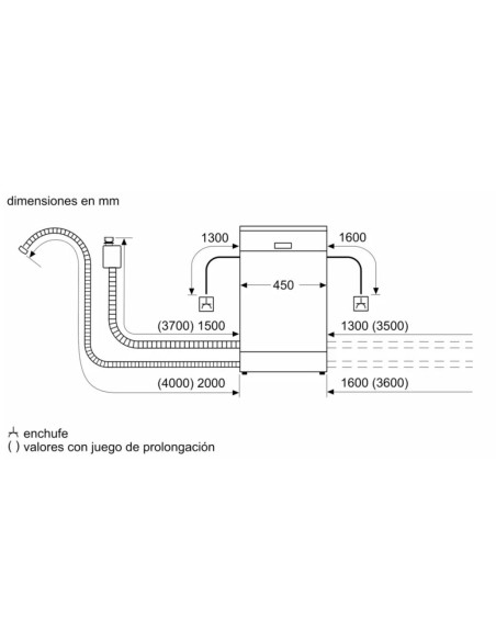 Lavavajillas 45 INT Bosch SPH4EKX17E