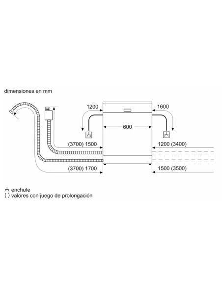 Lavavajillas 60 Siemens SN27TI02CE, Top