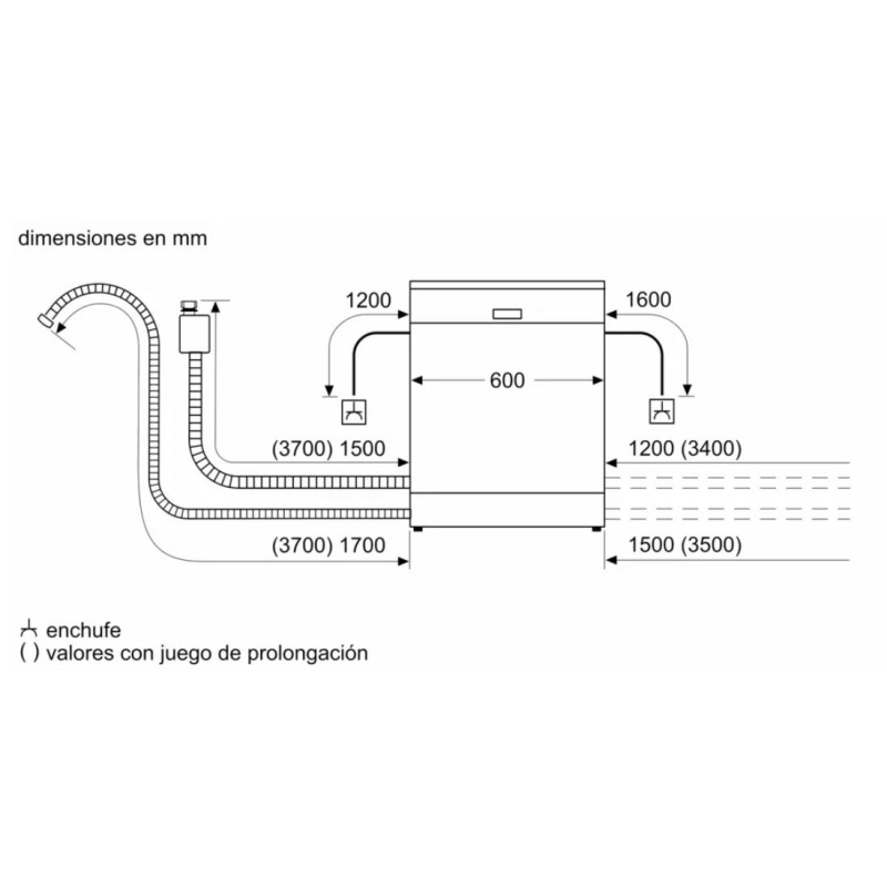 Lavavajillas 60 INT Siemens SN63HX03TE Lavavajillas 60 INT Siemens SN63HX03TE