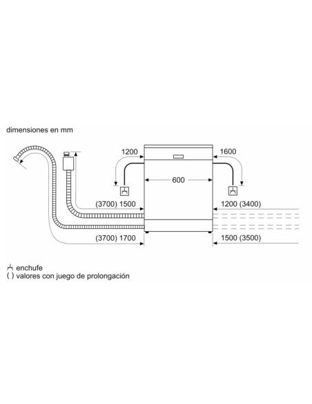 Lavavajillas 60 INT Siemens SN63HX03TE