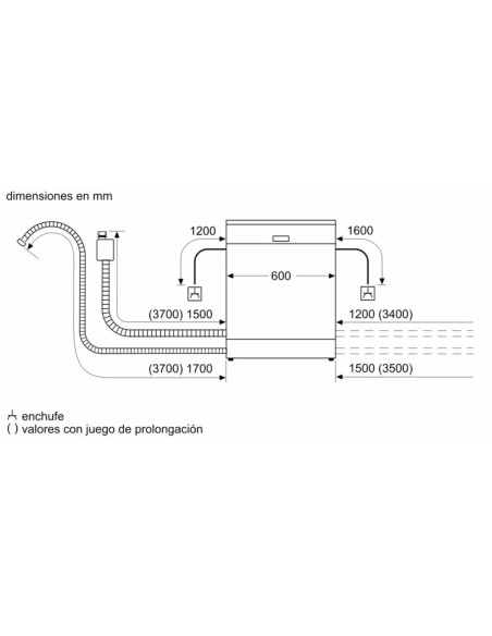 Lavavajillas 60 INT Siemens SN63HX03VE