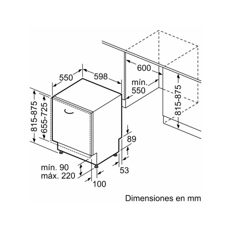 Lavavajillas 60 INT Siemens SN63HX03VE Lavavajillas 60 INT Siemens SN63HX03VE