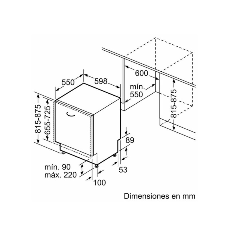 Lavavajillas 60 INT Siemens SN63HX16CE Lavavajillas 60 INT Siemens SN63HX16CE