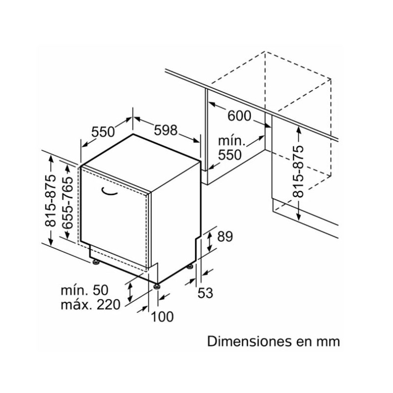 Lavavajillas 60 INT Siemens SN73HX03VE Lavavajillas 60 INT Siemens SN73HX03VE