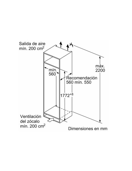 Frigorifico 1puerta INT Bosch KIL82VFE0