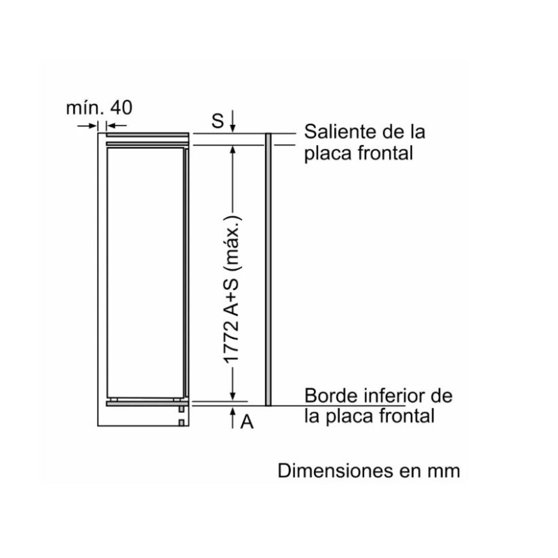 Frigorifico 1puerta INT Bosch KIL82VFE0