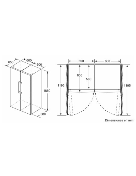 Frigorifico 1puerta Bosch KSV36CIDP