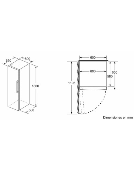 Frigorifico 1puerta Siemens KS36VVWEP