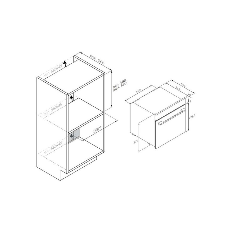 Horno MF pirolitico indep. Candy...