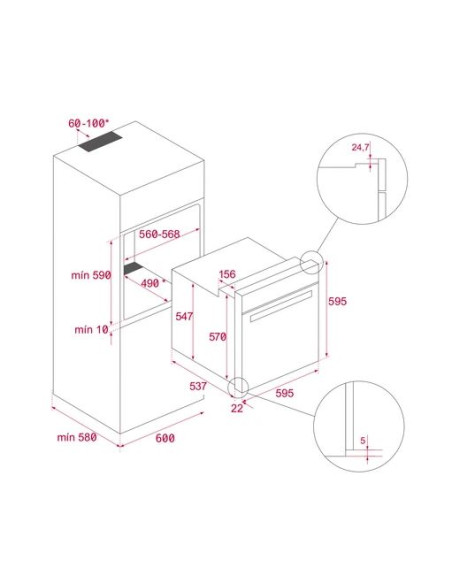 Horno MF indep. Pirolitico Teka HLB84-VGOGH P
