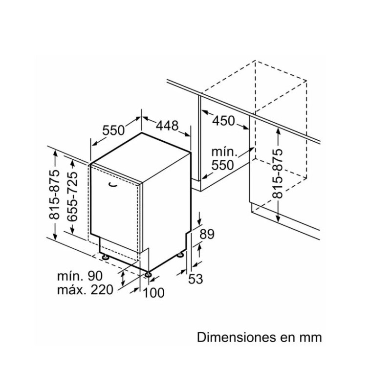 Lavavajillas 45 INT Bosch SPV4EMX17E Lavavajillas 45 INT Bosch SPV4EMX17E