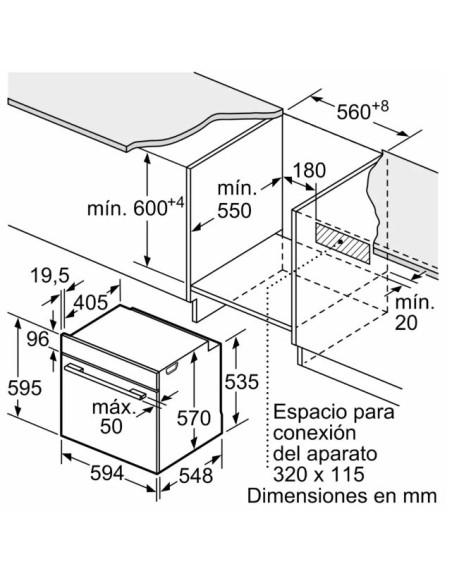 Horno vapor Pirolitico Balay 3HD5829B3, Amigo