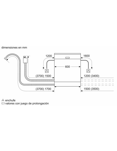 Lavavajillas 60 Balay 3VS5032BP, Amigo