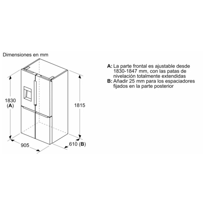 Frigorifico side by side Bosch KFI96APEA