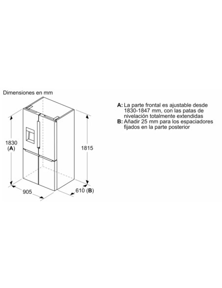 Frigorifico side by side Bosch KFI96APEA