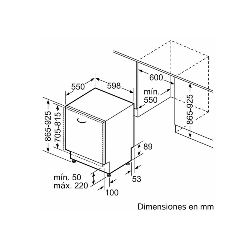 Lavavajillas 60 INT Bosch SBH4HVX14E Lavavajillas 60 INT Bosch SBH4HVX14E