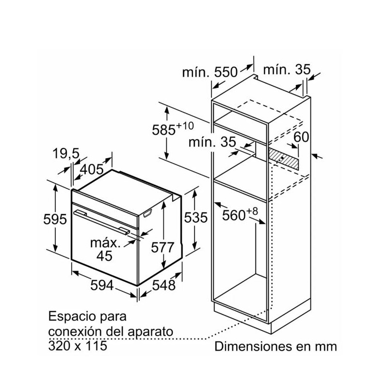 Horno MF pirolitico indep. Siemens...