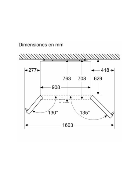 Frigo side by side Siemens KA93GAIDP, Top