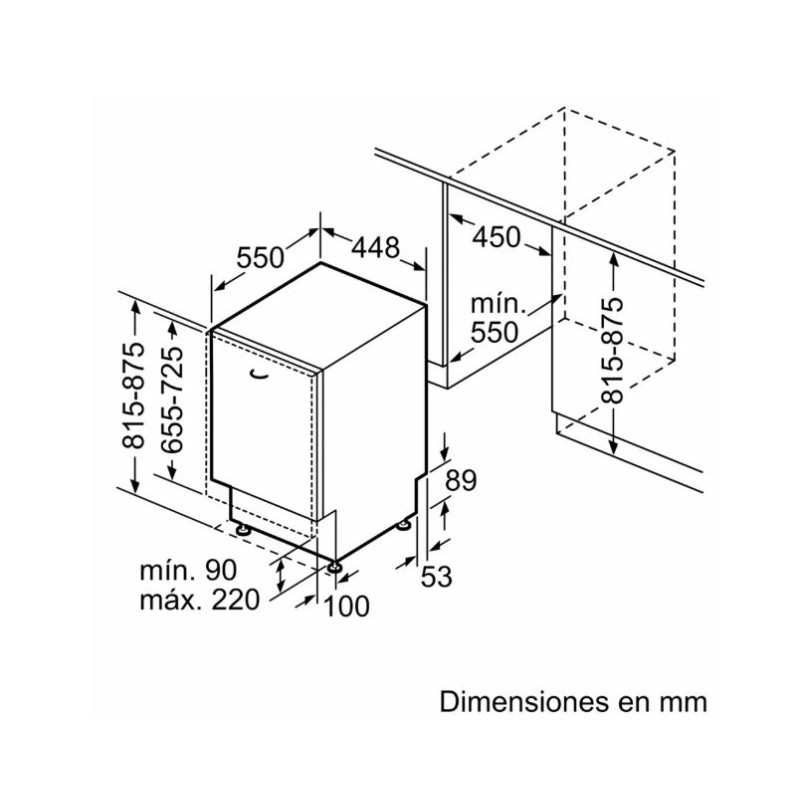 Lavavajillas 45 INT Siemens SR65EX09ME Lavavajillas 45 INT Siemens SR65EX09ME