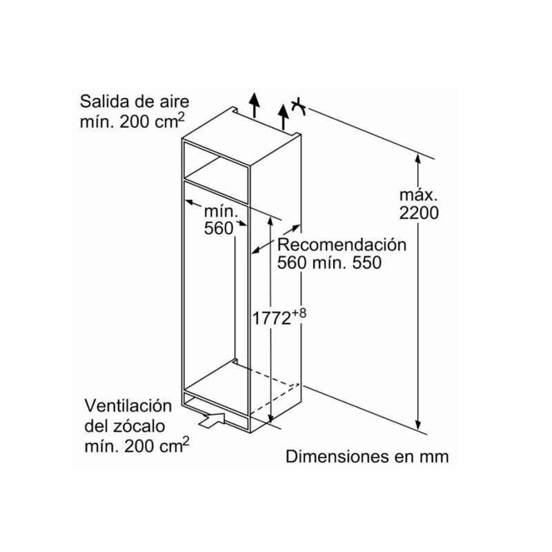 Frigorifico 1puerta INT Bosch KIL82VFE0