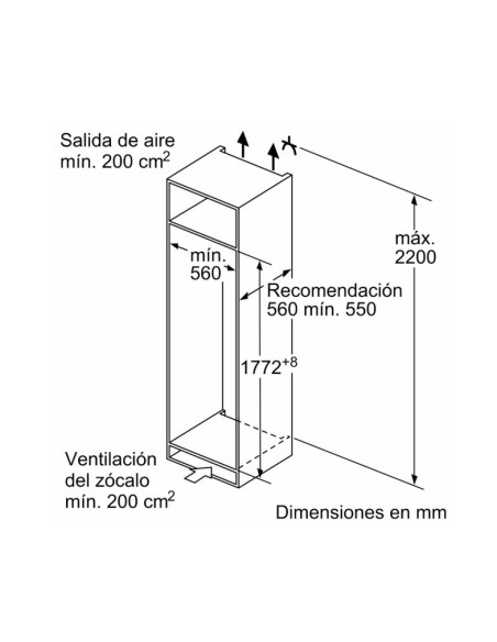 Frigorifico 1puerta INT Bosch KIR81ADD0, Like
