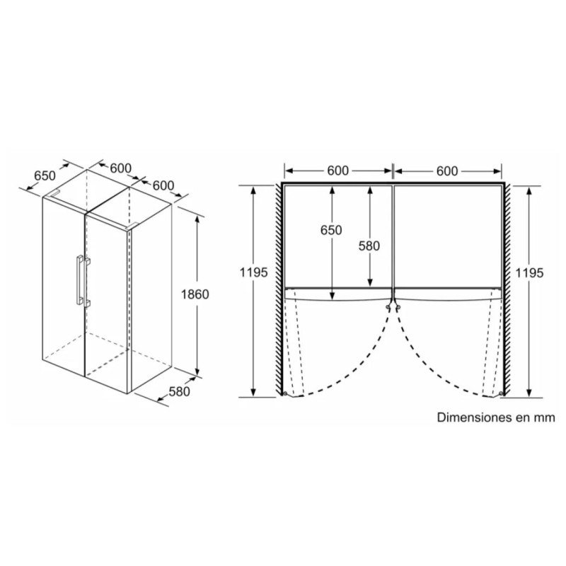 Frigorifico 1puerta Bosch KSV36CIDP Frigorifico 1puerta Bosch KSV36CIDP