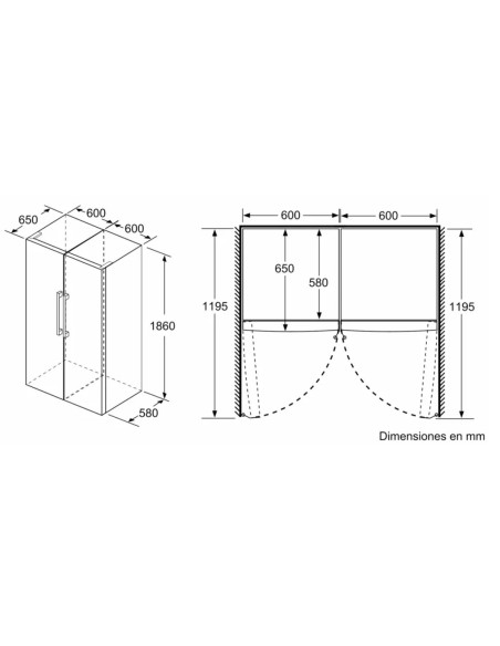 Frigorifico 1puerta Bosch KSV36FWDP